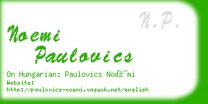 noemi paulovics business card